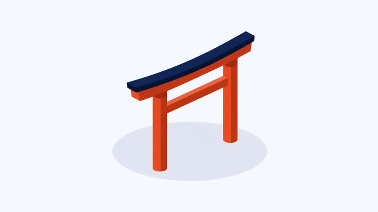 Nikkei 225, isometric illustration