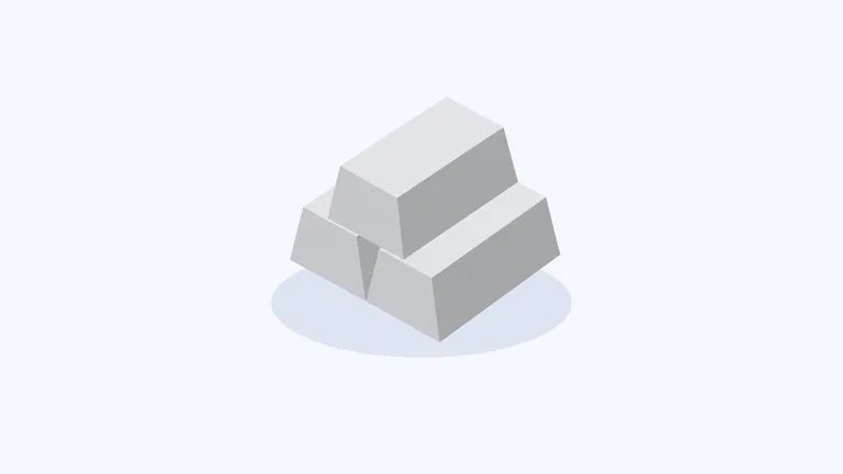 Silver, isometric illustration
