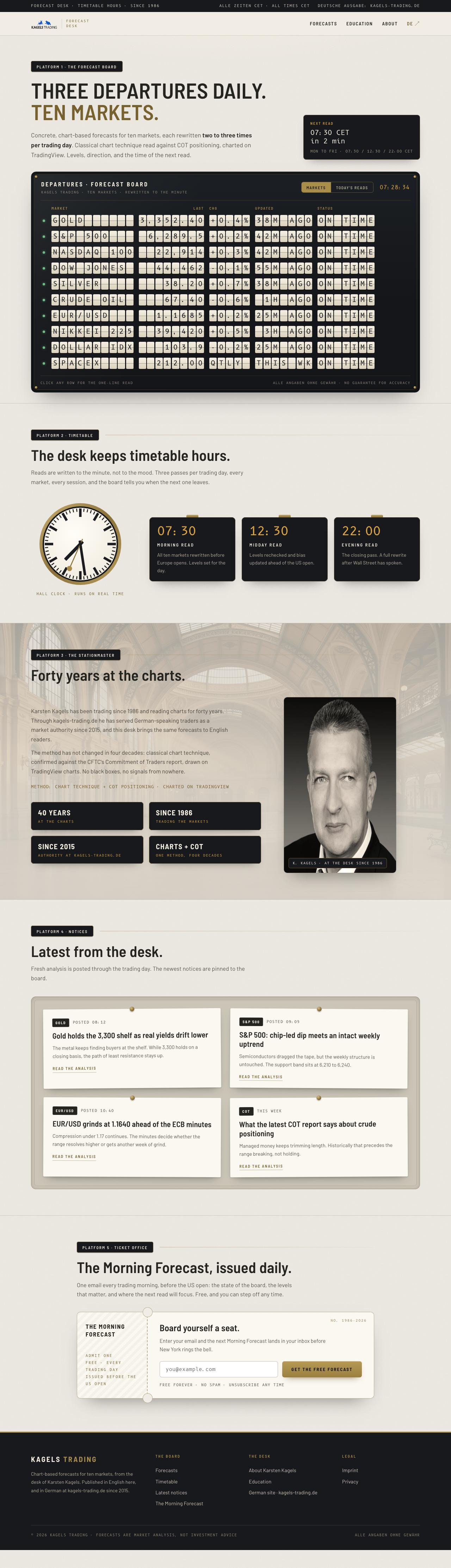 Signalhaus concept, station hall page with split-flap departures board